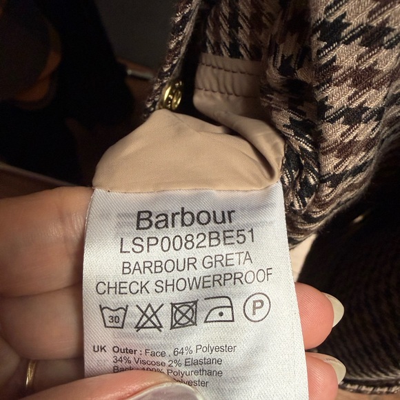 *STUNNING / RARE* Barbour Greta Check Showerproof Trench - Like New!!! - Picture 9 of 9